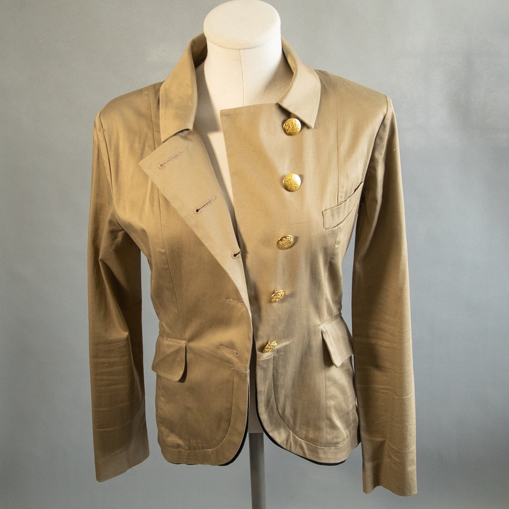LA CLASSE COUTURE GOLD fitted blazer